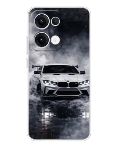 Чехол для OPPO Reno13 с картинкой «BMW сквозь туман» Чехол для OPPO Reno13 с картинкой «BMW сквозь туман»