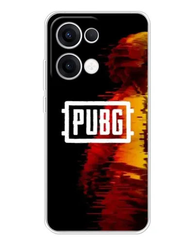 Чохол для OPPO Reno13 з картинкою «Яскравий логотип PUBG»