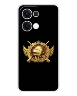 Чохол для OPPO Reno13 з картинкою «PUBG — помаранчевий градієнт»
