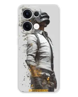 Чохол для OPPO Reno13 з картинкою «PUBG — боєць у пилу»