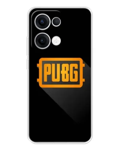 Чохол для OPPO Reno13 з картинкою «PUBG — рамка лого»