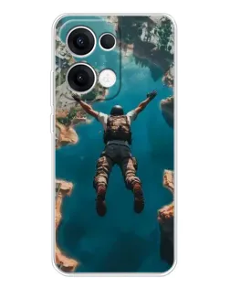 Чохол для OPPO Reno13 з картинкою «PUBG — вільне падіння»