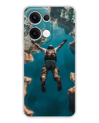 Чохол для OPPO Reno13 з картинкою «PUBG — вільне падіння»