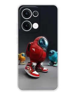 Чохол для OPPO Reno13 з картинкою «Among Us — 3D стиль»