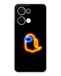 Чохол для OPPO Reno13 з картинкою «Among Us неонове сяйво»