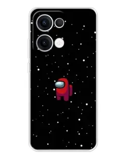 Чохол для OPPO Reno13 з картинкою «Червоний Among Us»