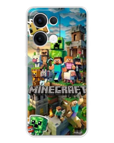 Чехол для OPPO Reno13 с картинкой «Замок Minecraft» Чехол для OPPO Reno13 с картинкой «Замок Minecraft»