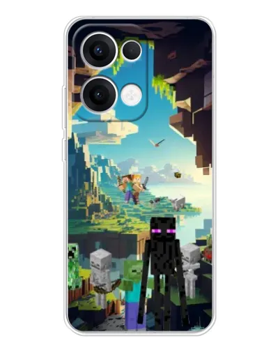 Чехол для OPPO Reno13 с картинкой «Эндермен в лесу» Чехол для OPPO Reno13 с картинкой «Эндермен в лесу»