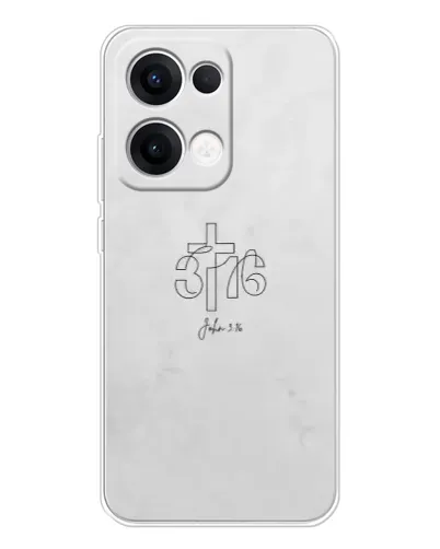Чехол для OPPO Reno13 с картинкой «Иоанна 3:16 Крест» Чехол для OPPO Reno13 с картинкой «Иоанна 3:16 Крест»
