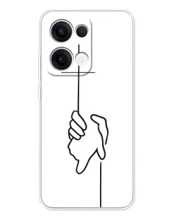 Чехол для OPPO Reno13 с картинкой «Рука держит» Чехол для OPPO Reno13 с картинкой «Рука держит»
