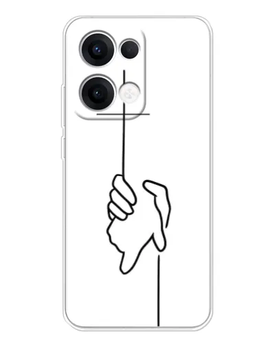 Чехол для OPPO Reno13 с картинкой «Рука держит» Чехол для OPPO Reno13 с картинкой «Рука держит»