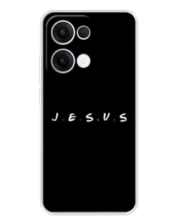 Чехол для OPPO Reno13 с картинкой «Точки веры J.E.S.U.S.»