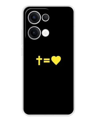 Чехол для OPPO Reno13 с картинкой «Сердце и Крест» Чехол для OPPO Reno13 с картинкой «Сердце и Крест»