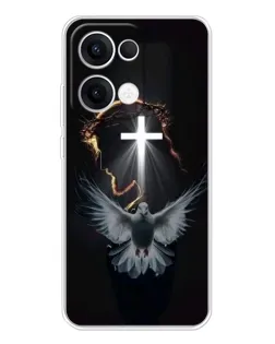 Чехол для OPPO Reno13 с картинкой «Голубь и Свет»
