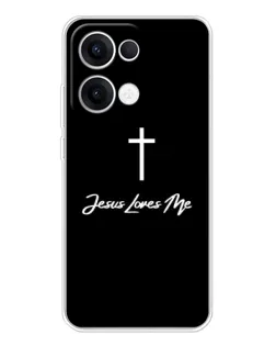 Чехол для OPPO Reno13 с картинкой «Иисус любит тебя»