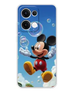 Чохол для OPPO Reno13 з картинкою «Mickey та мильні бульбашки»
