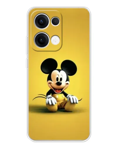 Чохол для OPPO Reno13 з картинкою «Міккі на жовтому»