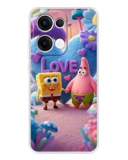 Чехол для OPPO Reno13 с картинкой «Губка Боб Патрик» Чехол для OPPO Reno13 с картинкой «Губка Боб Патрик»