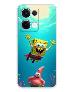 Чехол для OPPO Reno13 с картинкой «Спанч Боб под водой» Чехол для OPPO Reno13 с картинкой «Спанч Боб под водой»