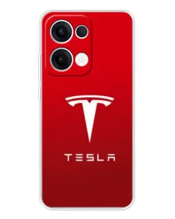 Чохол для OPPO Reno13 з картинкою «Tesla Red Classic»