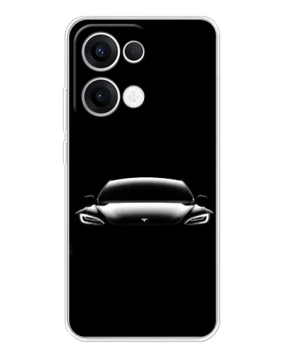 Чохол для OPPO Reno13 з картинкою «Фари Tesla Night» Чохол для OPPO Reno13 з картинкою «Фари Tesla Night»