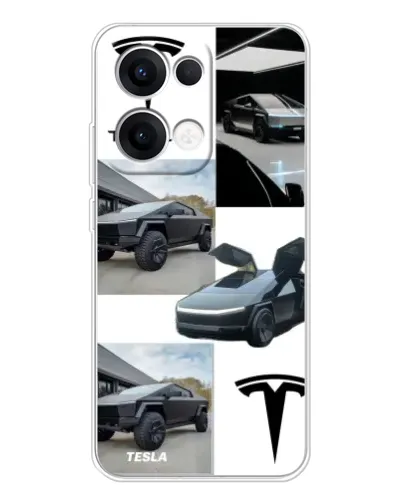 Чохол для OPPO Reno13 з картинкою «Колаж Cybertruck Tesla» Чохол для OPPO Reno13 з картинкою «Колаж Cybertruck Tesla»