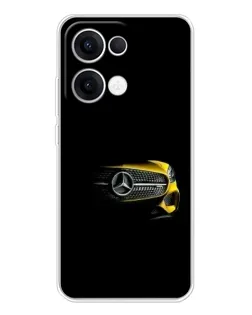 Чехол для OPPO Reno13 с картинкой «Mercedes — ретро стиль»