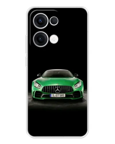 Чехол для OPPO Reno13 с картинкой «Mercedes — неоновый лого» Чехол для OPPO Reno13 с картинкой «Mercedes — неоновый лого»