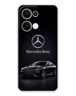 Чехол для OPPO Reno13 с картинкой «Mercedes — решетка радиатора»