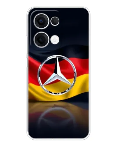 Чехол для OPPO Reno13 с картинкой «Mercedes — флаг Германии» Чехол для OPPO Reno13 с картинкой «Mercedes — флаг Германии»