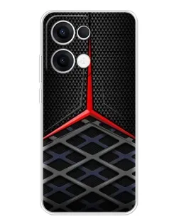 Чехол для OPPO Reno13 с картинкой «Mercedes Carbon Grid»