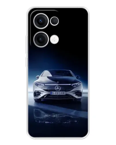 Чехол для OPPO Reno13 с картинкой «Ночной Mercedes EQ» Чехол для OPPO Reno13 с картинкой «Ночной Mercedes EQ»