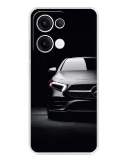 Чехол для OPPO Reno13 с картинкой «Свет фар Mercedes»