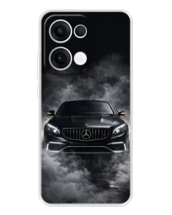 Чехол для OPPO Reno13 с картинкой «Mercedes в дыму»