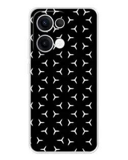 Чехол для OPPO Reno13 с картинкой «Mercedes паттерн звезд»