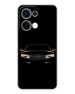 Чохол для OPPO Reno13 з картинкою «Audi — нічний контур»
