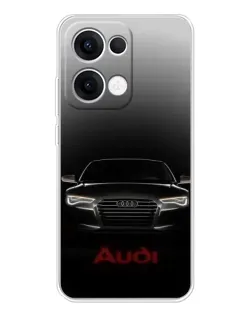 Чохол для OPPO Reno13 з картинкою «Audi — градієнтний контур»