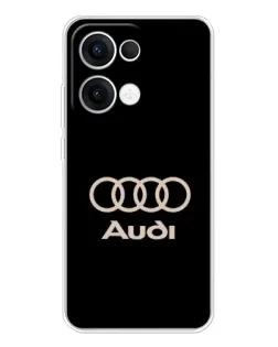 Чохол для OPPO Reno13 з картинкою «Audi — золотий логотип»