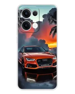 Чохол для OPPO Reno13 з картинкою «Audi — захід сонця»