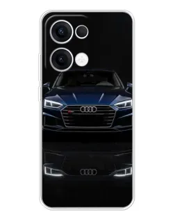 Чохол для OPPO Reno13 з картинкою «Audi — нічне відображення»