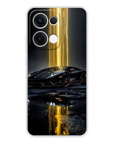 Чохол для OPPO Reno13 з картинкою «Нічний Lamborghini драйв»