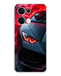 Чохол для OPPO Reno13 з картинкою «Lamborghini червоне сяйво»