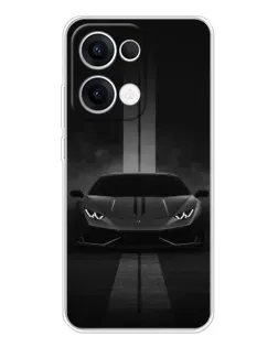 Чохол для OPPO Reno13 з картинкою «Lamborghini симетрія доріг»