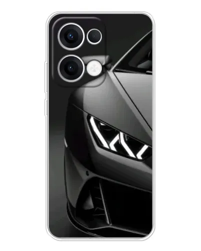 Чохол для OPPO Reno13 з картинкою «Lamborghini фари деталізація»