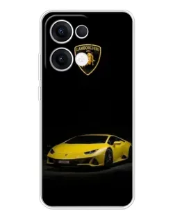 Чохол для OPPO Reno13 з картинкою «Lamborghini жовтий акцент»