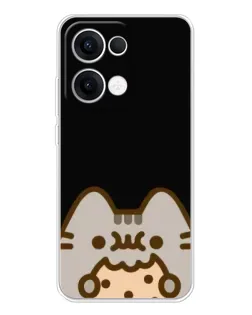 Чохол для OPPO Reno13 з картинкою «Пушин на чорному»