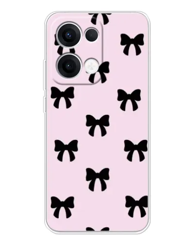 Чохол для OPPO Reno13 з картинкою «Чорні банти Coquette» Чохол для OPPO Reno13 з картинкою «Чорні банти Coquette»