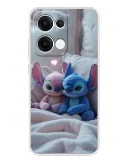 Чохол для OPPO Reno13 з картинкою «Плюшеві Стіч Ангел»
