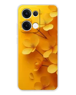 Чехол для OPPO Reno13 с картинкой «Золотые лепестки» Чехол для OPPO Reno13 с картинкой «Золотые лепестки»