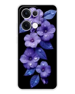Чохол для OPPO Reno13 з картинкою «Фіолетові квіти з росою» Чохол для OPPO Reno13 з картинкою «Фіолетові квіти з росою»
